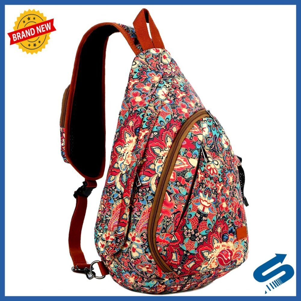 Sling Backpack Crossbody Shoulder Chest Bag Travel Hiking Daypack Lightweight